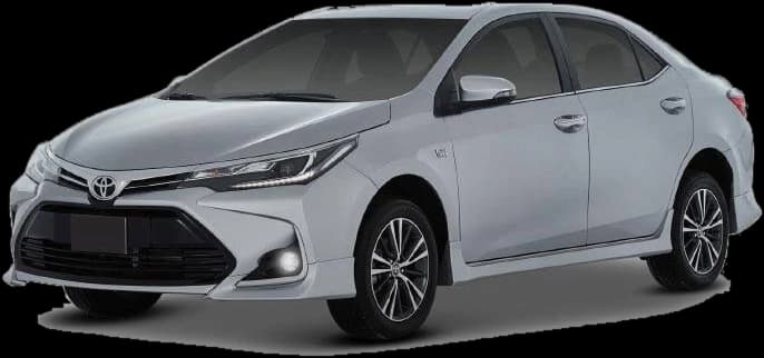 Toyota Corolla Altis saloon, our everyday business and city rental